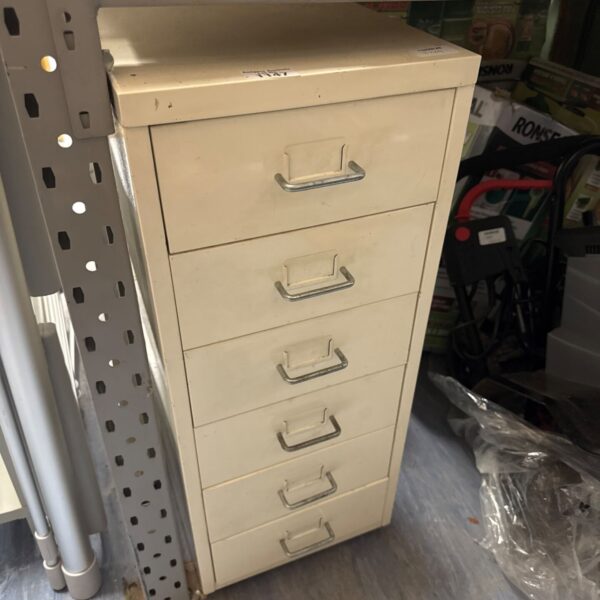 Metal office paperwork filing drawer cabinet
