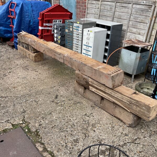 5 large pine sleepers