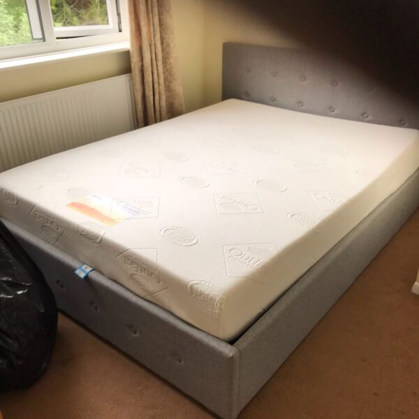 Apire end lift ottoman storage double bed with mattress