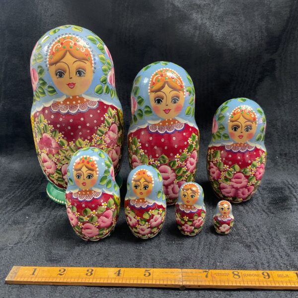 Matryoska Doll set of seven nested dolls