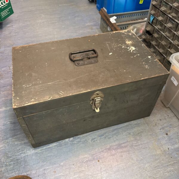 Empty wooden storage box 20” length