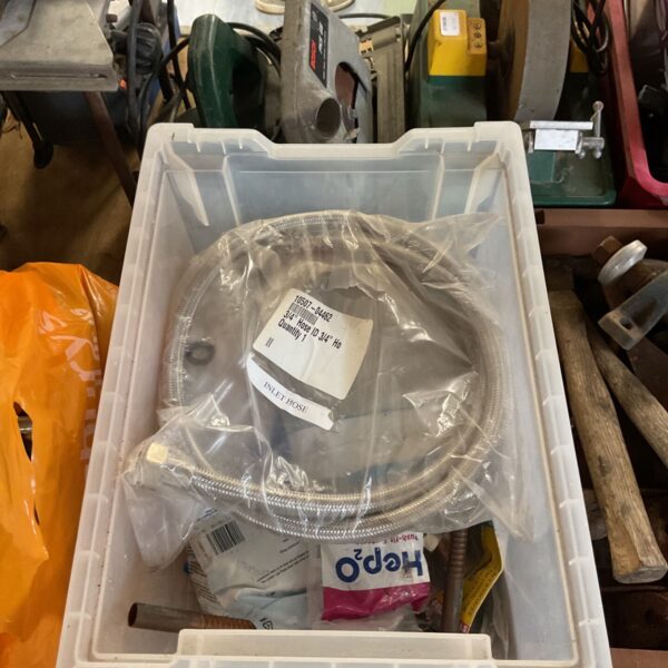 Box containing various different hoses