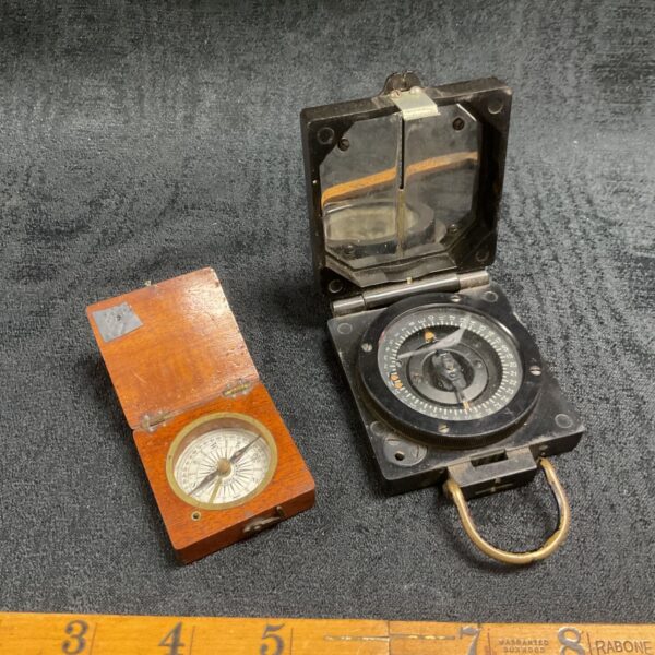WW2 T.G. Co Ltd Compass Magnetic Marching Mark 1 And Small Pocket Compass