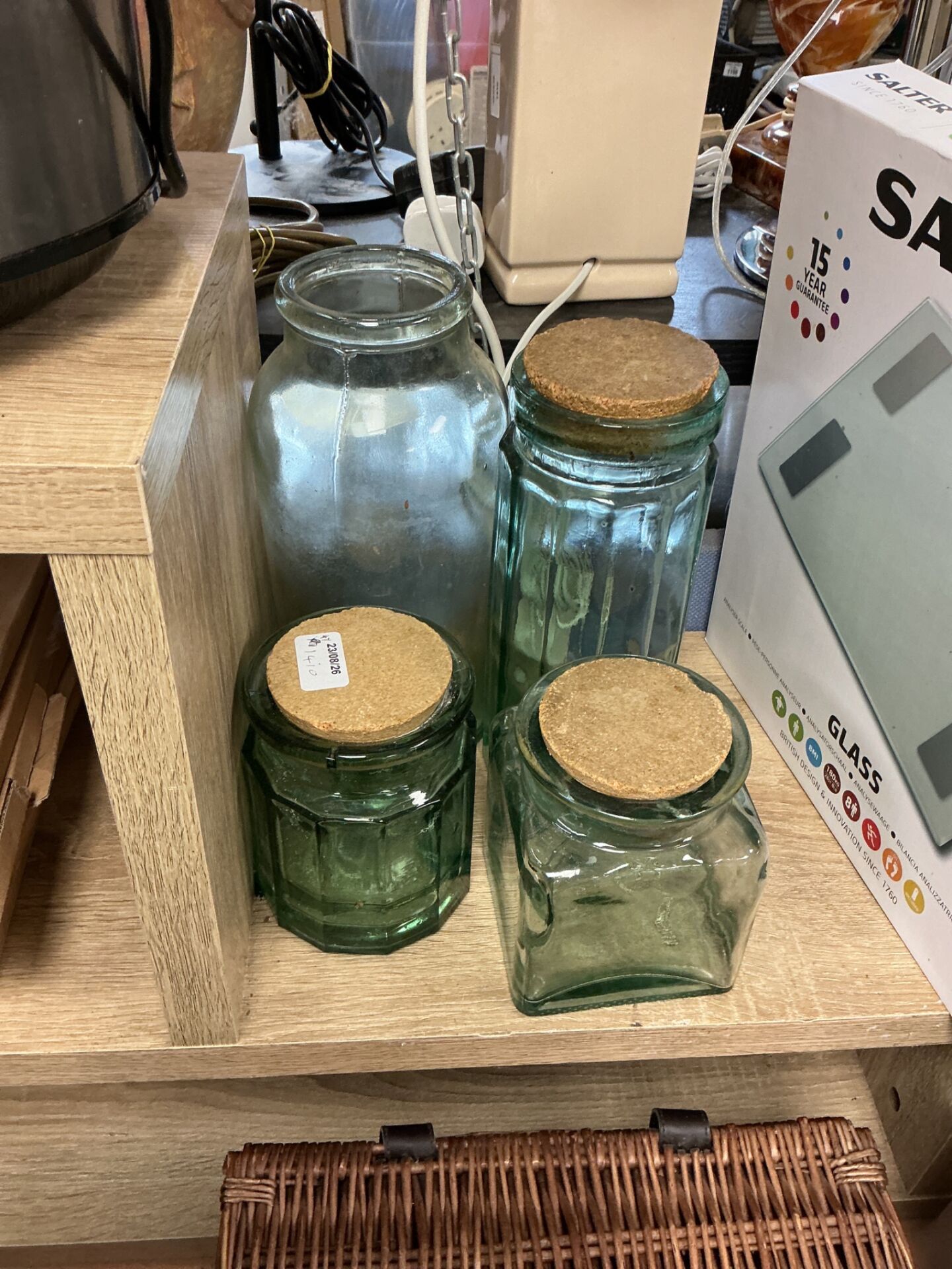 460 4 glass jars