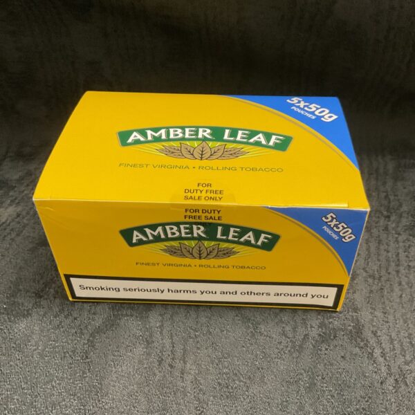 5x 50g amber leaf rolling tobacco