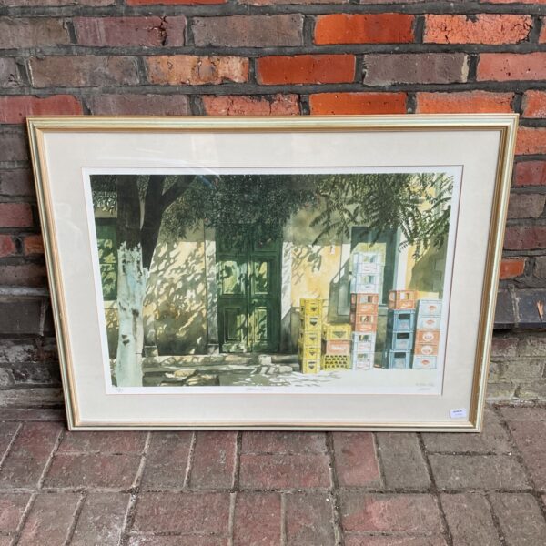 Framed limited edition art print "Afternoon Shadows" by M Wood.
