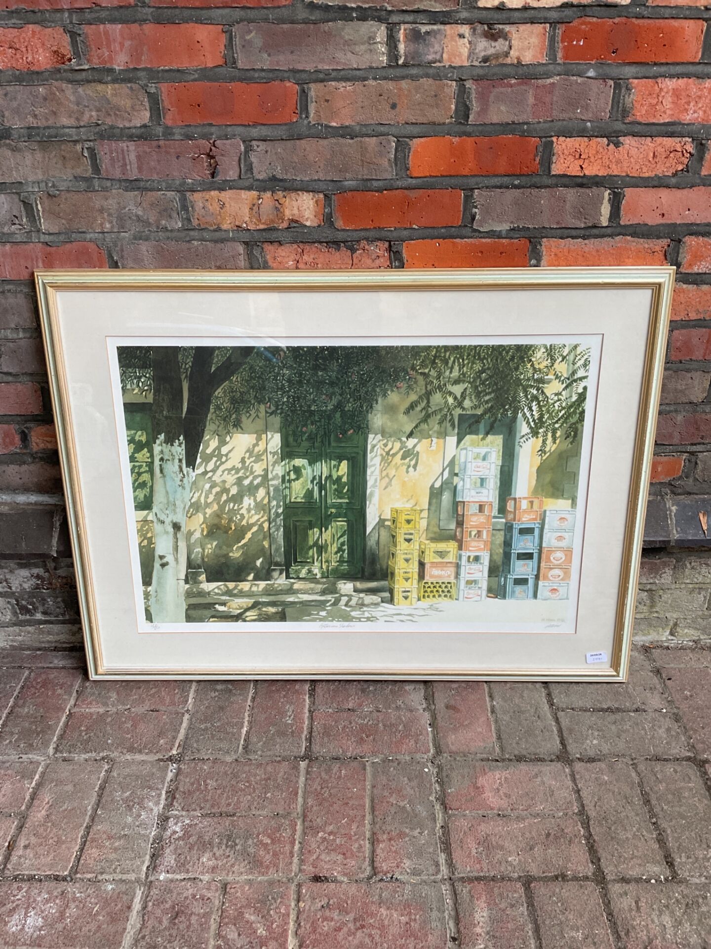 691 Large M wood signed limited edition print titled afternoon shadows