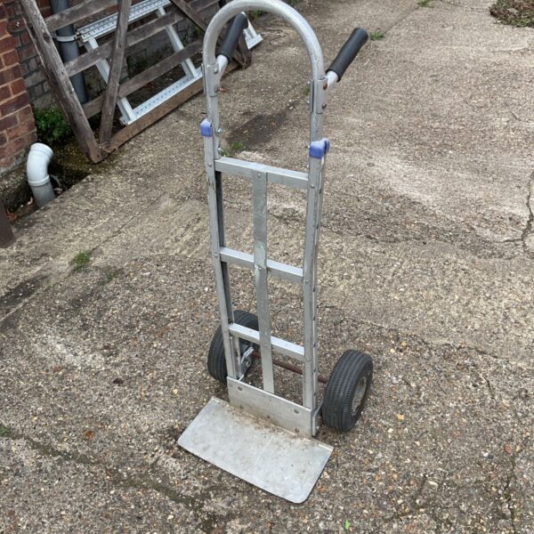 Magliner sack barrow with pneumatic tyres, industrial hand truck.