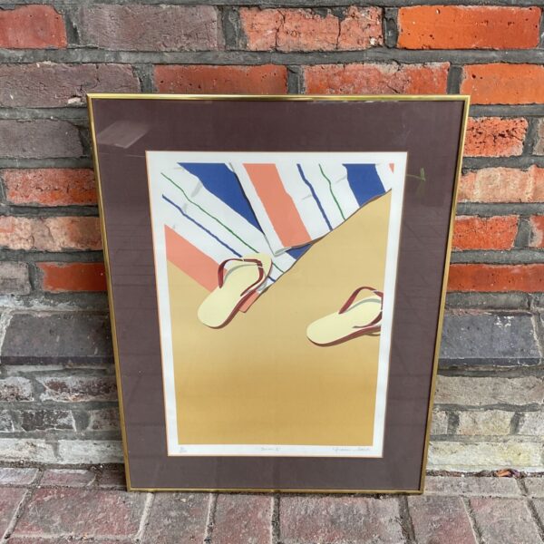 Michael Potter "Swim" print featuring an abstract swimmer.