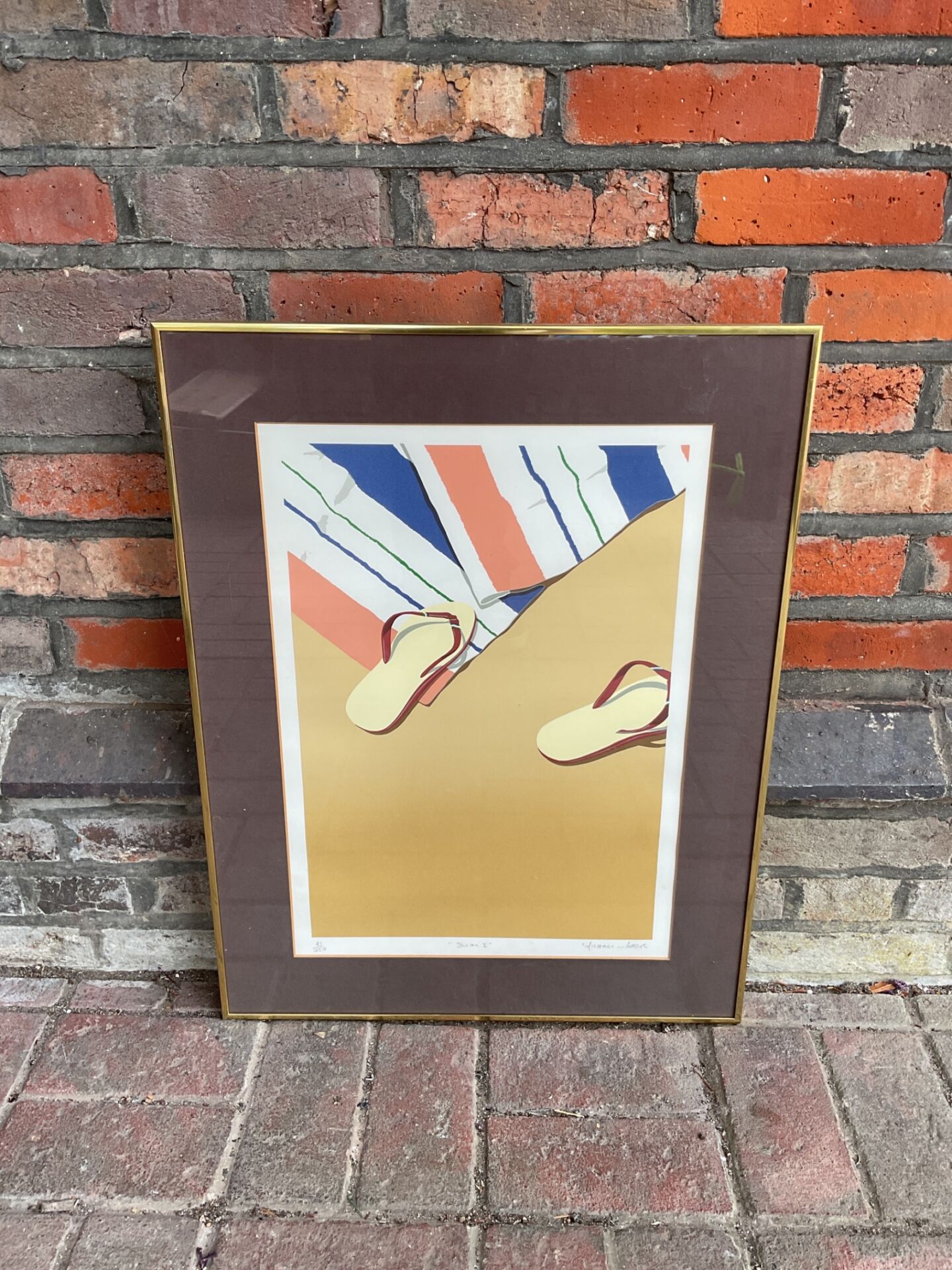 719 Michael potter signed limited edition print titled swim