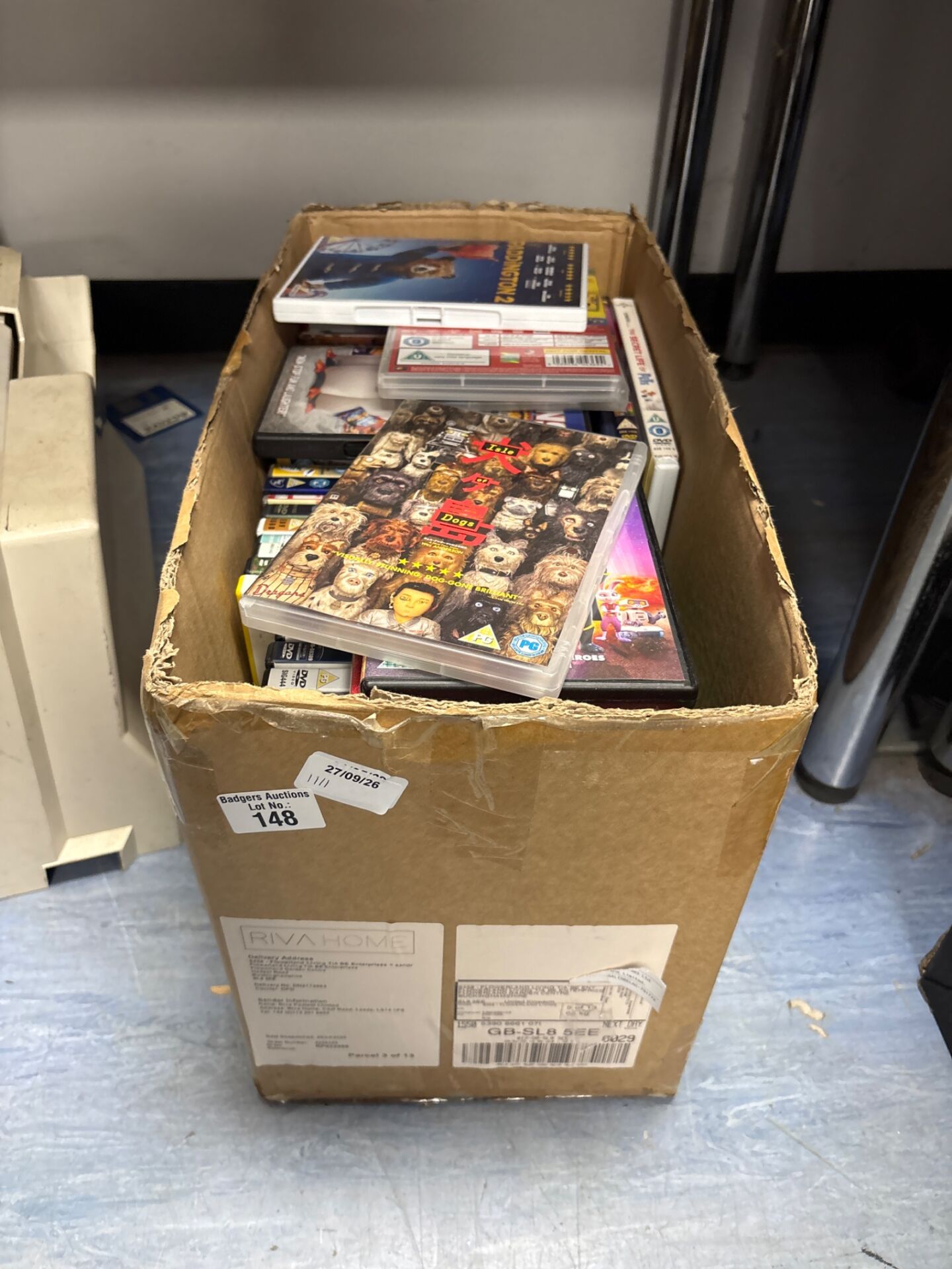148 Box of mixed DVDs