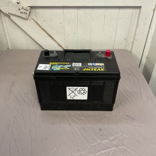 Numax XV31MF 12V dual purpose leisure marine battery close up.