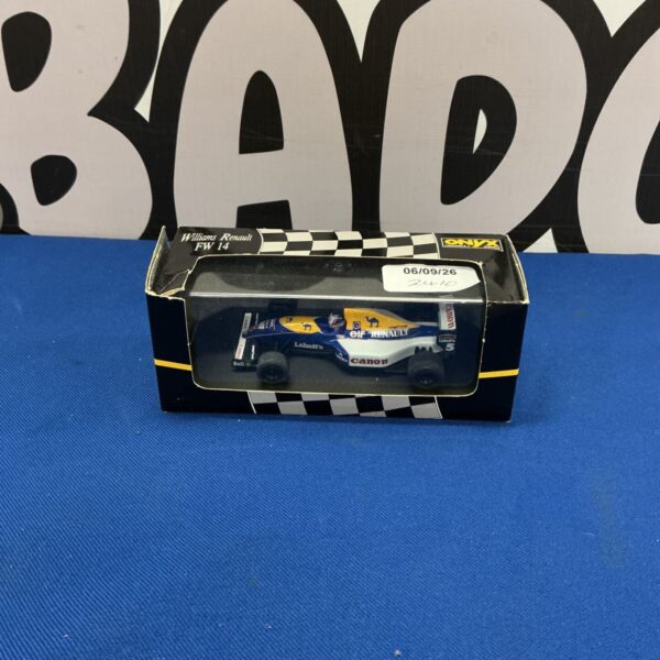 Onyx scale model of the Williams Renault FW14 Formula 1 car.