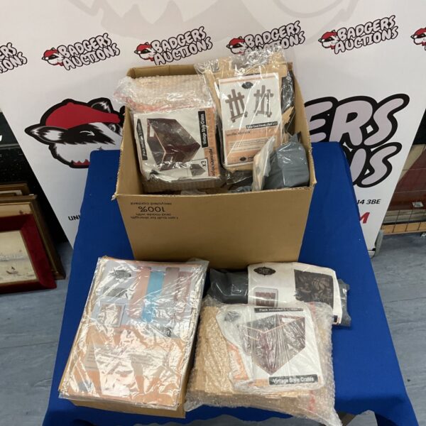 Box of new pallet art sets for mixed media painting.