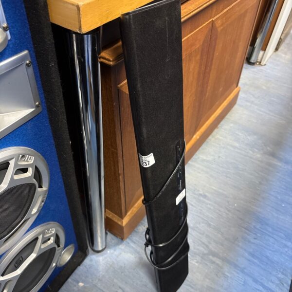 Black Panasonic HTB8 soundbar for home cinema audio system.