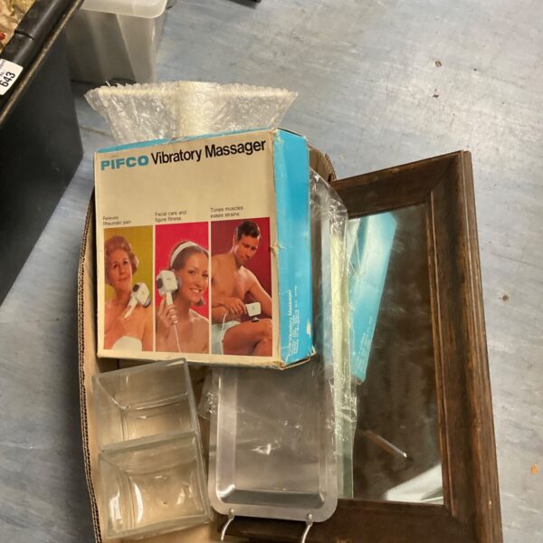 Vintage Pifco vibratory massager in its original box.