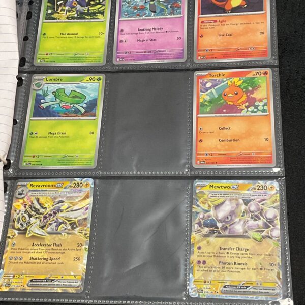 Pokemon card collection featuring Nymble, a grass-type Pokemon.