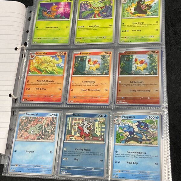 Pokemon cards featuring Weedle, Carnivine, and Quillin from Chaos Rising.