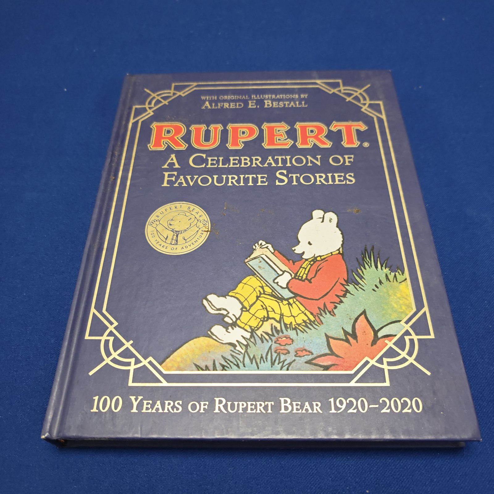 Rupert the Bear book cover with Alfred E. Bestall illustrations.