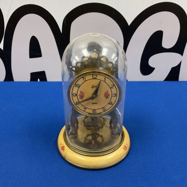 Vintage Schatz anniversary clock, mid-century German design.