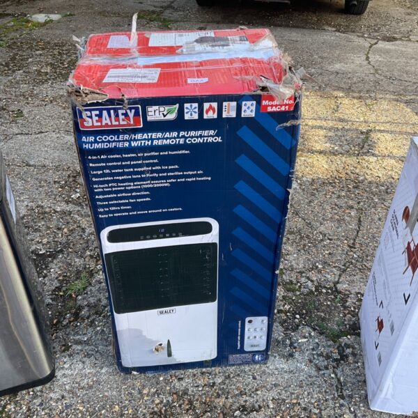 Sealey SAC41 air cooler with remote control, used condition.