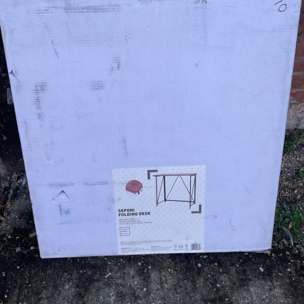 Seponi folding desk still sealed in its original box.