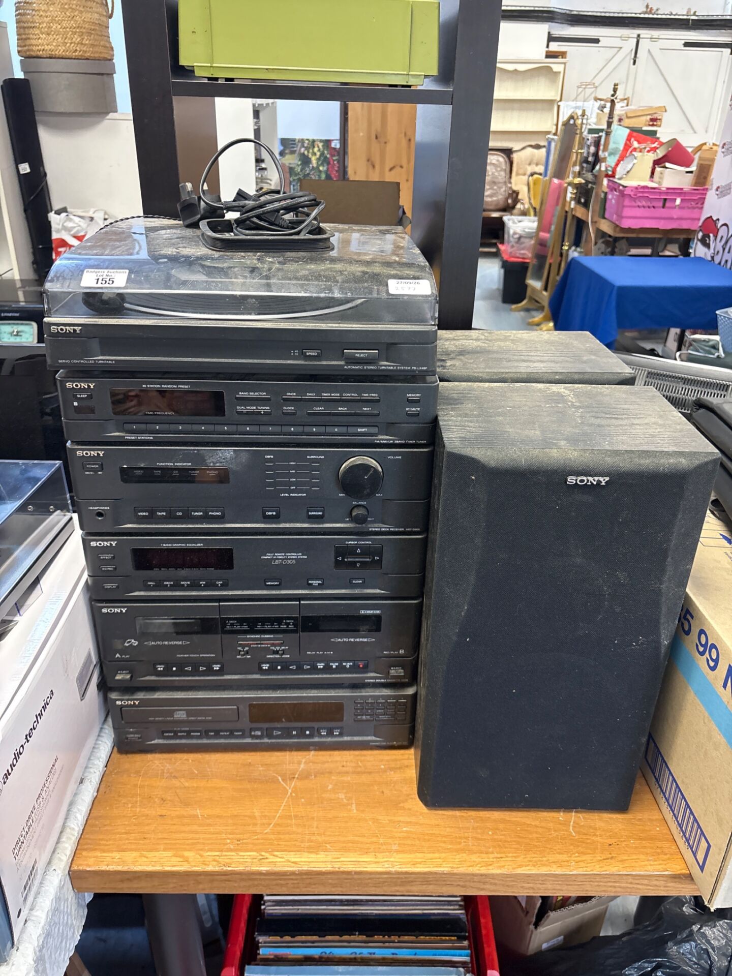 155 vintage Sony LBT-D305 modular stack hi-fi stereo system With speakers