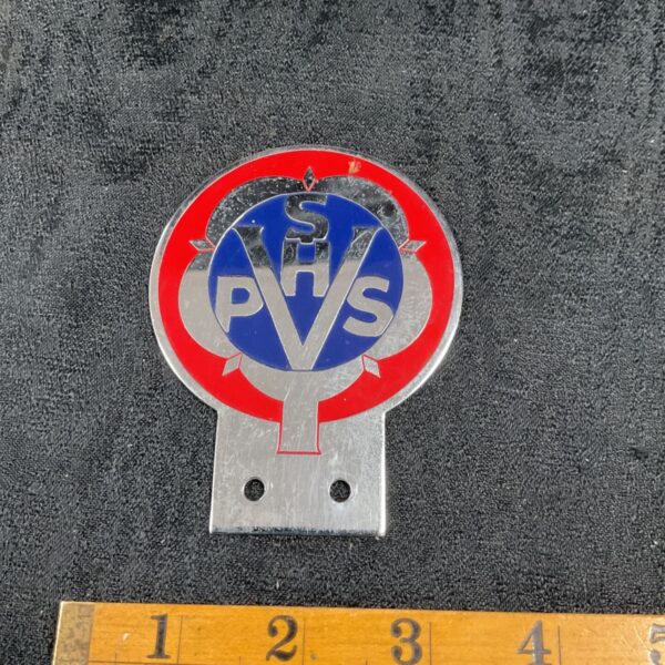 Vintage South Hants Vehicle Preservation Society enamel car badge.