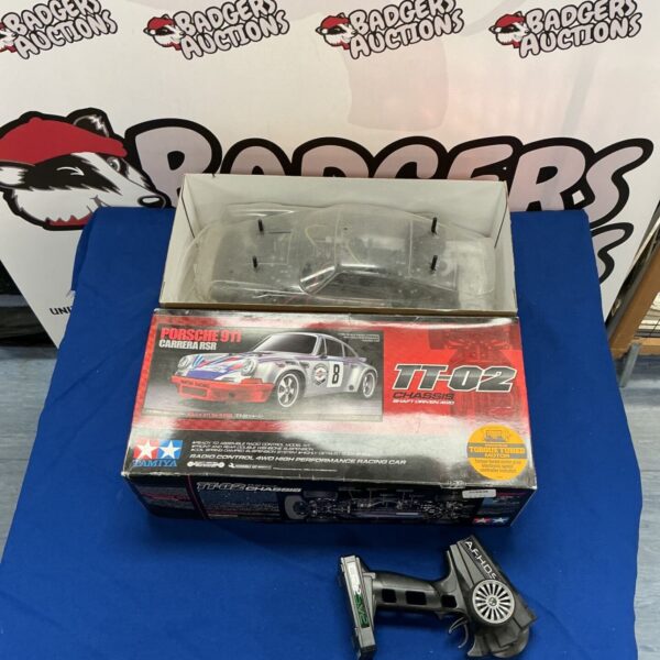 Tamiya RC Porsche 911 Carrera RSR vintage radio control car.