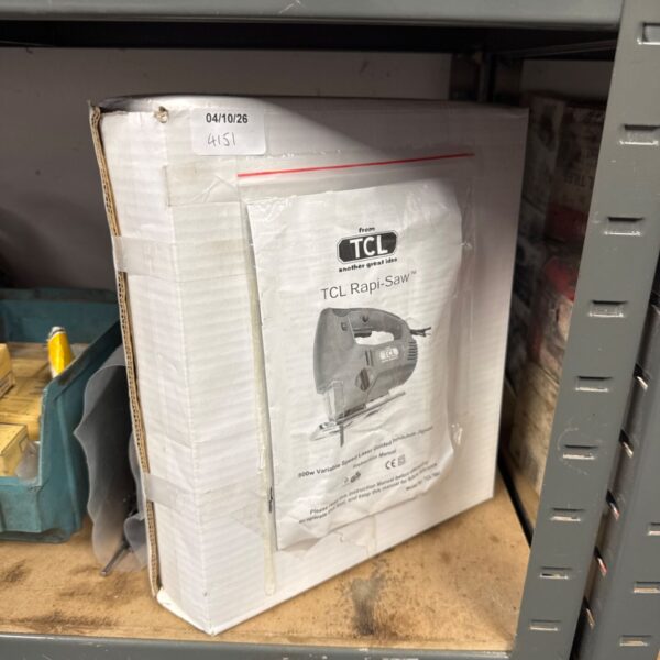 Used Tcl Rapi-Saw 800w laser guided jigsaw power tool.