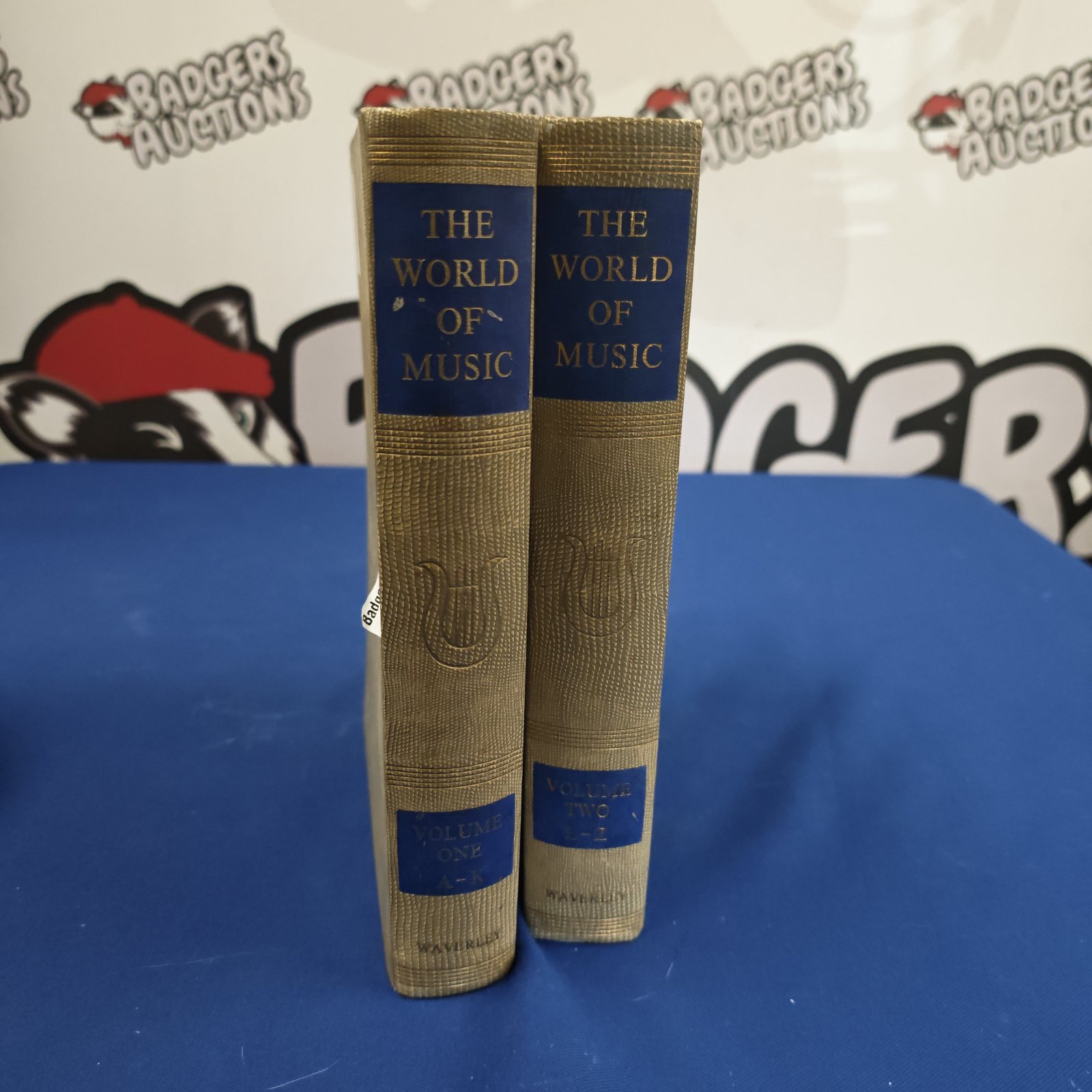Antique two-volume set of The World of Music books.