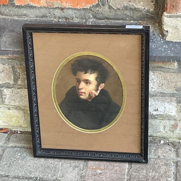 Antique reproduction oil painting of Vasily Zhukovsky, a Russian poet.