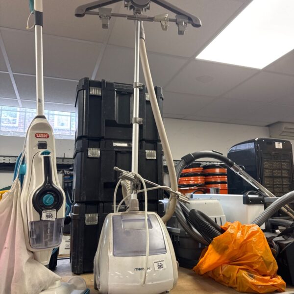 Vax Monster steam cleaner model 985 for fabric and upholstery cleaning.