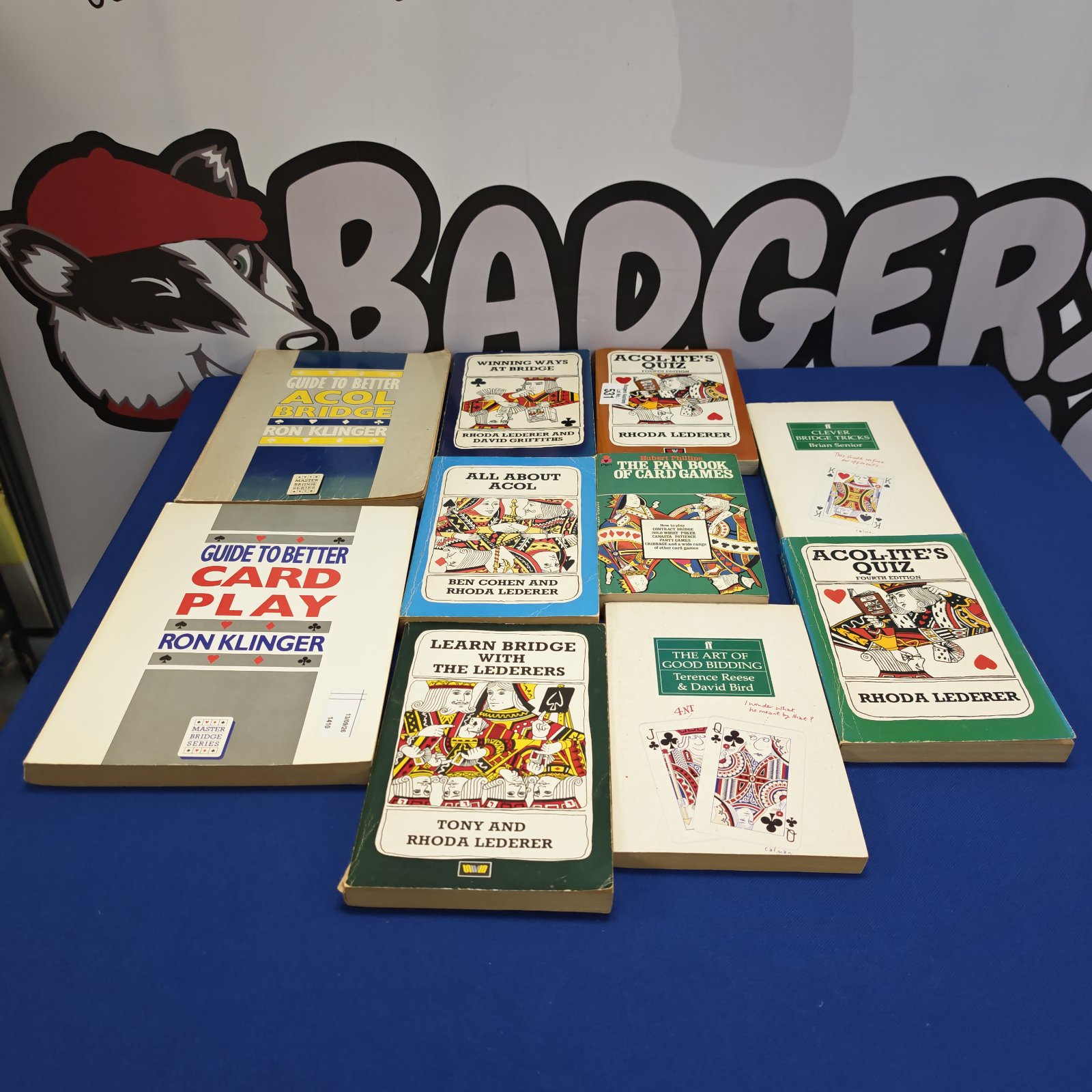 Vintage bundle of bridge books including Acol and Clever Bridge Tricks.