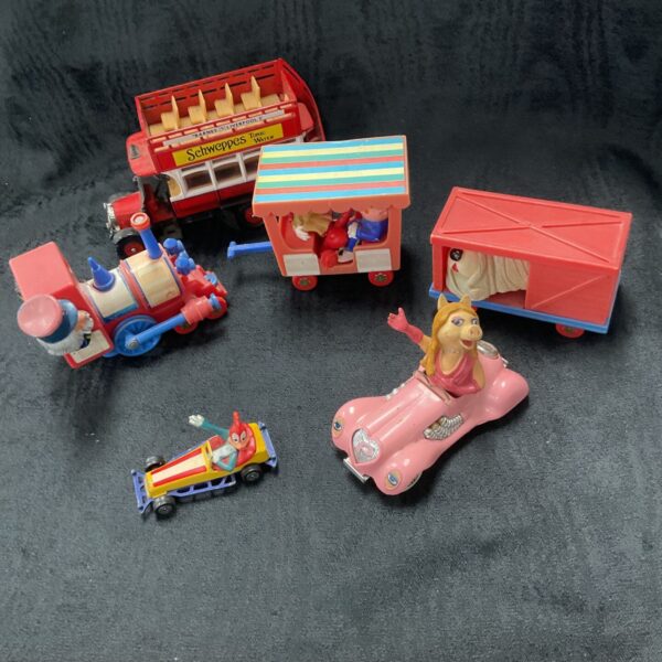 Vintage Corgi diecast toys lot featuring Magic Roundabout and character vehicles.
