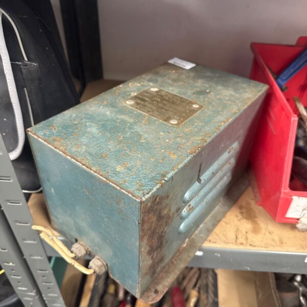 Vintage Crofts Engineers Model 120 conversion unit in turquoise paint.