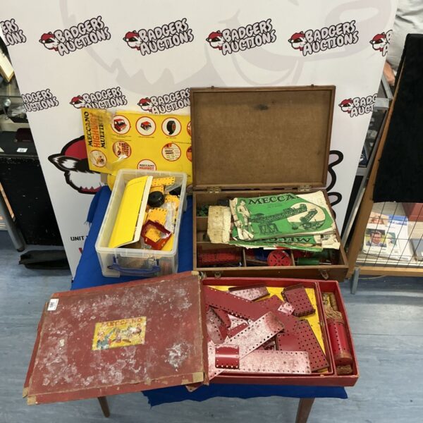 Vintage Meccano sets including Highway Multikit in boxes.