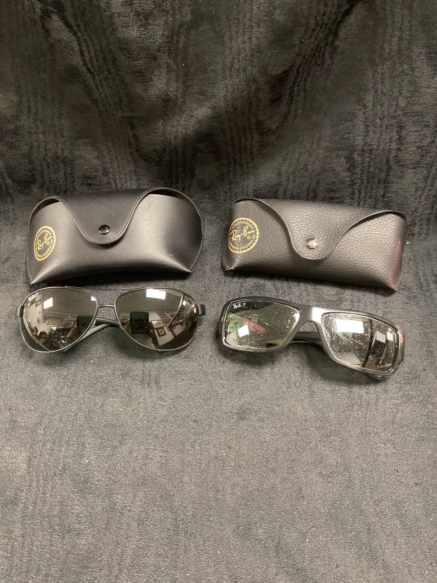 876 Two Pairs Of Vintage Ray Ban Sunglasses With Cases