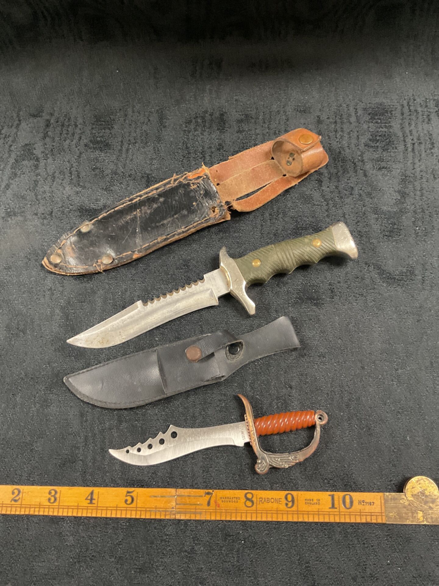 805 Two Vintage Sheath Knives