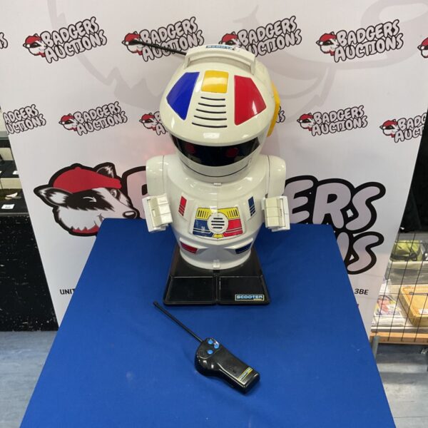 Vintage Vision Scooter 2000 robot with remote control.