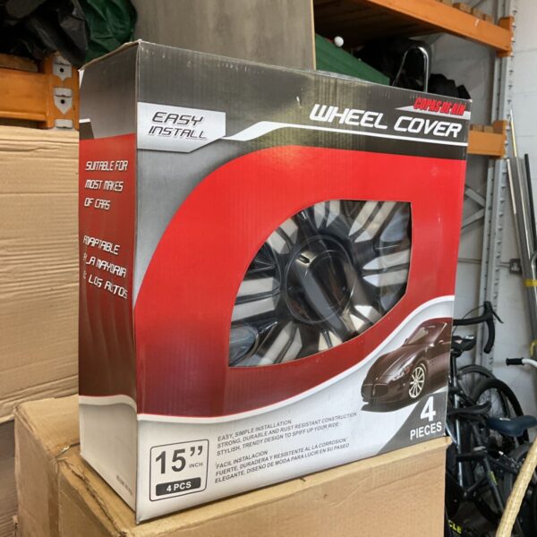 Wholesale box of 15 inch wheel covers for cars.