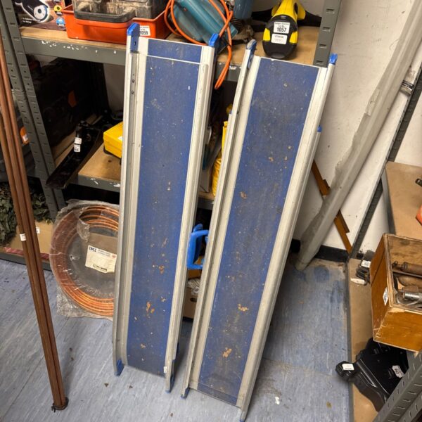 Pair of Unwin Freeway 21 extendable wheelchair access ramps.