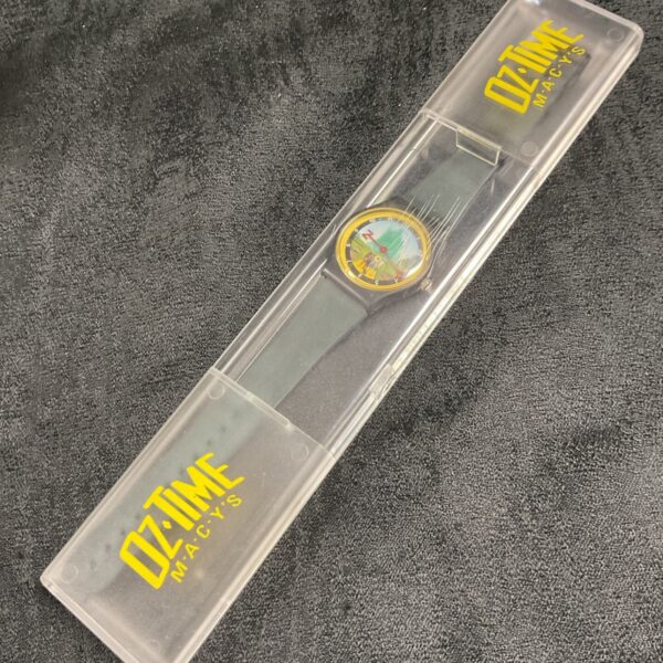 Wizard of Oz watch in original packaging, collectible timepiece.
