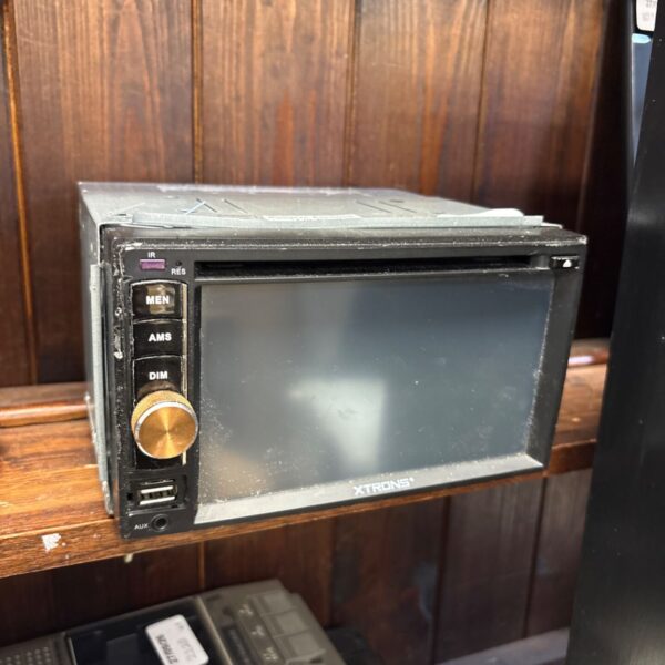 XTRONS 7853 double-DIN car stereo head unit front view.