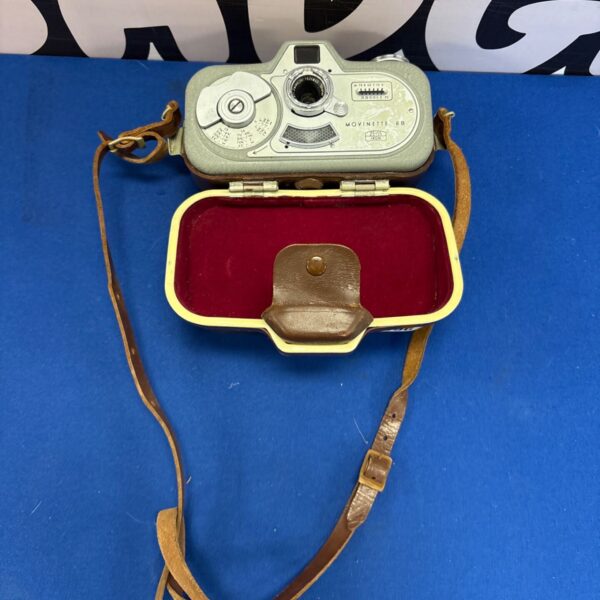 Vintage Zeiss Ikon Movinette 8B 8mm cine camera in detail.