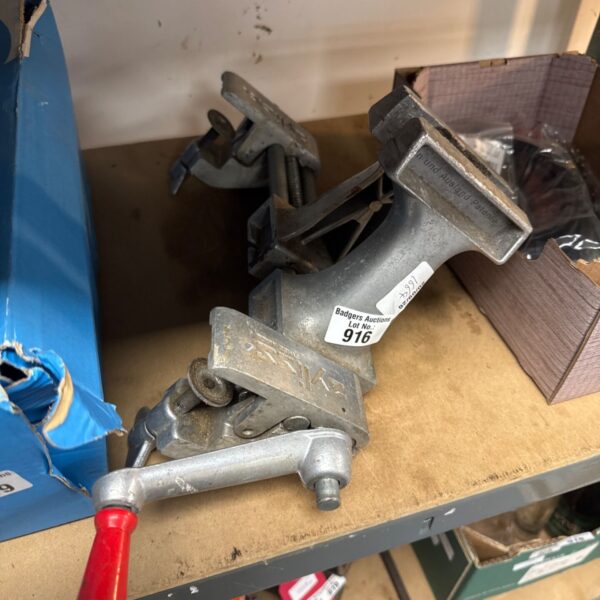 Vintage Zyliss bench clamp for woodworking projects.