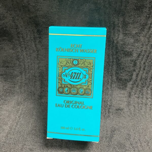 Vintage 4711 eau de cologne bottle, classic German fragrance.