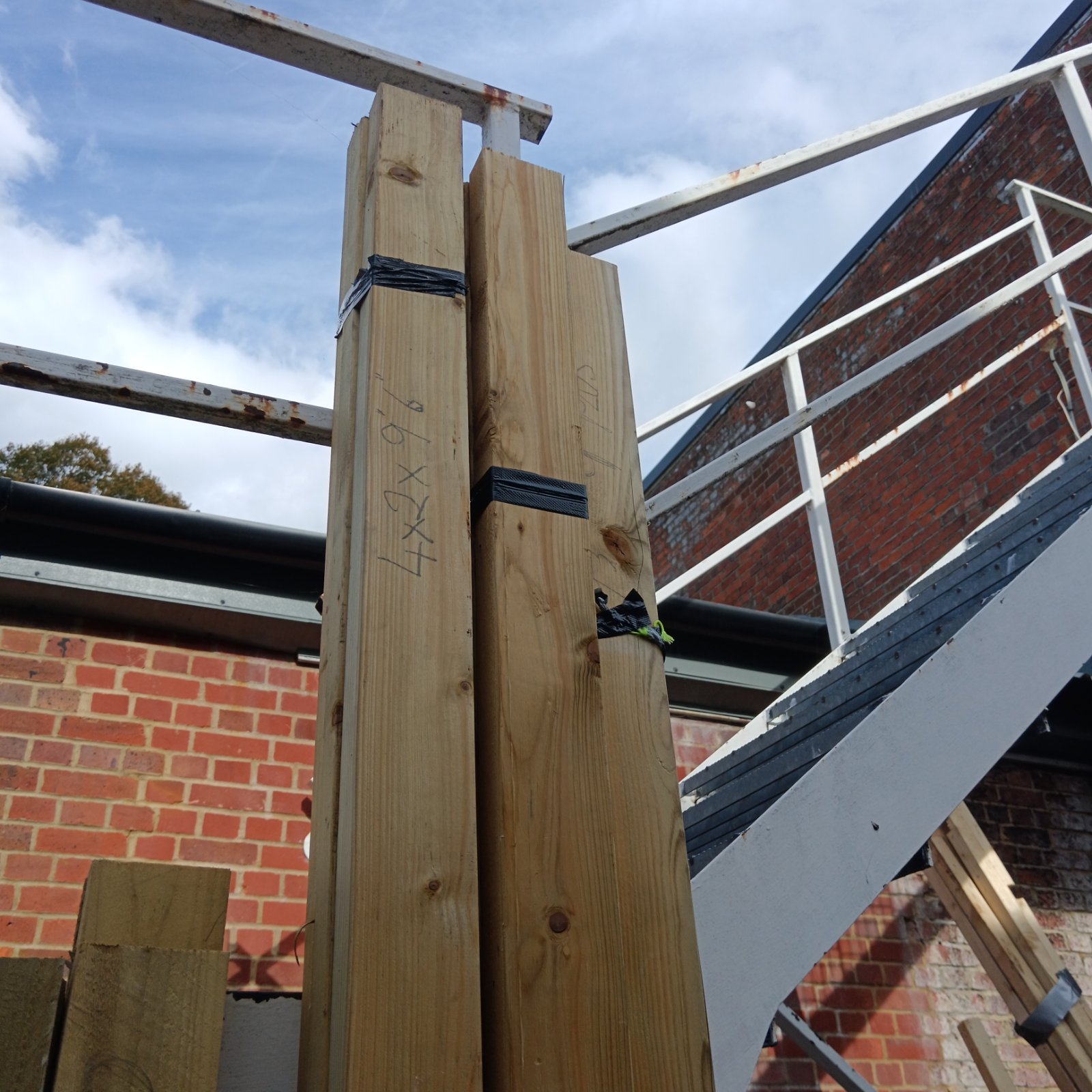 Bundle of 4x2 timbers ready for construction projects.