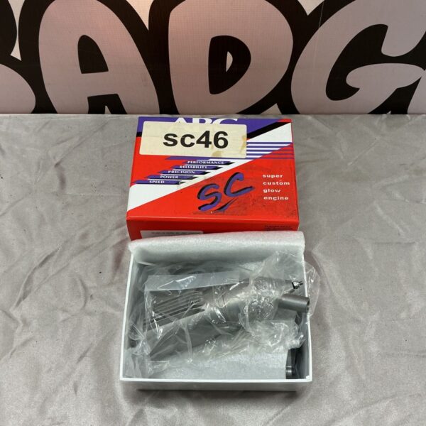 ABC SC46A-S Super Custom glow engine in original box with foam insert