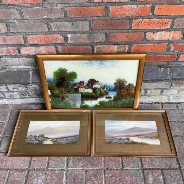 Alfred Grahame watercolour painting of Scottish Highlands landscape.
